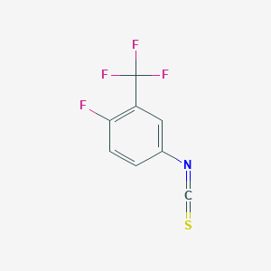 molecular formula C8H3F4NS B1335980 4-氟-3-(三氟甲基)苯基异硫氰酸酯 CAS No. 302912-43-2