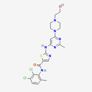 molecular formula C22H25Cl2N7O2S B13359849 3-Chloro Dasatinib 