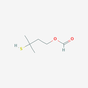 molecular formula C6H12O2S B133599 3-Mercapto-3-methylbutyl formate CAS No. 50746-10-6
