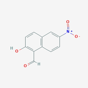 molecular formula C11H7NO4 B1335993 2-Hydroxy-6-nitronaphthalene-1-carbaldehyde CAS No. 53653-22-8