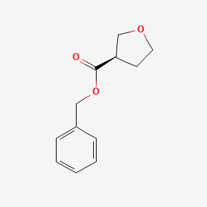 molecular formula C12H14O3 B13359996 Benzyl (R)-tetrahydrofuran-3-carboxylate 