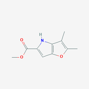 molecular formula C10H11NO3 B133600 Methyl 2,3-dimethyl-4H-furo[3,2-b]pyrrole-5-carboxylate CAS No. 155445-29-7