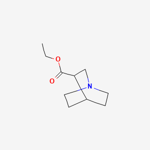 molecular formula C10H17NO2 B1336010 Ethyl 1-azabicyclo[2.2.2]octane-3-carboxylate CAS No. 6238-33-1