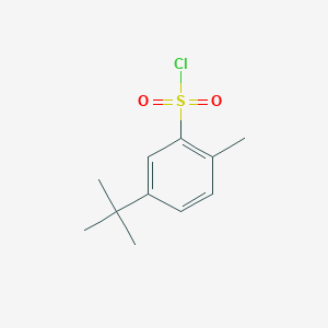molecular formula C11H15ClO2S B1336018 5-tert-Butyl-2-methyl-benzenesulfonyl chloride CAS No. 63452-62-0