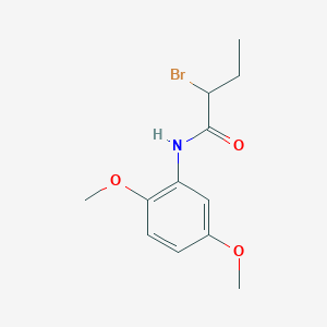 molecular formula C12H16BrNO3 B1336019 2-bromo-N-(2,5-dimethoxyphenyl)butanamide CAS No. 451460-06-3