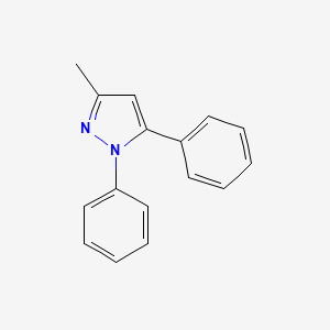 molecular formula C16H14N2 B1336036 1,5-Diphenyl-3-methyl-1H-pyrazole CAS No. 3729-90-6