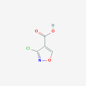 molecular formula C4H2ClNO3 B13360383 3-Chloroisoxazole-4-carboxylic acid 