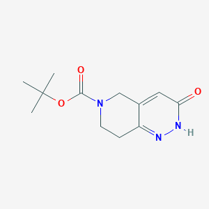 molecular formula C12H17N3O3 B1336045 tert-butyl 3-oxo-2H,3H,5H,6H,7H,8H-pyrido[4,3-c]pyridazine-6-carboxylate CAS No. 890091-87-9