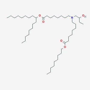 molecular formula C46H91NO5 B13360451 Heptadecan-9-yl 8-((2-hydroxybutyl)(8-(nonyloxy)-8-oxooctyl)amino)octanoate 