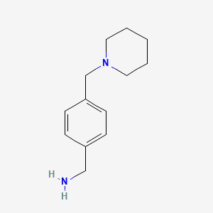 molecular formula C13H20N2 B1336046 4-Piperidin-1-ylmethyl-benzylamine CAS No. 91271-81-7