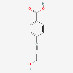 molecular formula C10H8O3 B1336052 4-(3-hydroxyprop-1-ynyl)benzoic Acid CAS No. 63197-50-2
