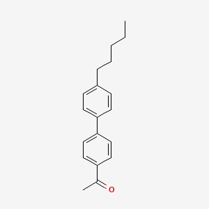 molecular formula C19H22O B1336075 1-(4'-Pentyl-1,1'-biphenyl-4-yl)ethanone CAS No. 59662-38-3