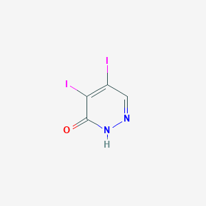 molecular formula C4H2I2N2O B13360757 4,5-Diiodopyridazin-3(2H)-one CAS No. 847026-46-4