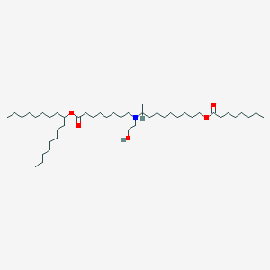 molecular formula C45H89NO5 B13360789 Heptadecan-9-yl 8-((2-hydroxyethyl)(10-(octanoyloxy)decan-2-yl)amino)octanoate 
