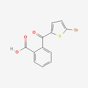 molecular formula C12H7BrO3S B1336082 2-[(5-Bromo-2-thienyl)carbonyl]benzenecarboxylic acid CAS No. 7243-15-4