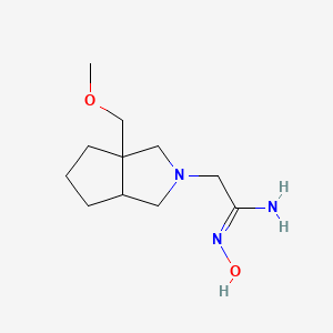 molecular formula C11H21N3O2 B13360825 N'-Hydroxy-2-(3a-(methoxymethyl)hexahydrocyclopenta[c]pyrrol-2(1H)-yl)acetimidamide 