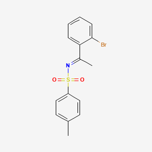 molecular formula C15H14BrNO2S B13360857 N-(1-(2-Bromophenyl)ethylidene)-4-methylbenzenesulfonamide 