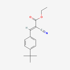 molecular formula C16H19NO2 B1336104 Ethyl 3-[4-(tert-butyl)phenyl]-2-cyanoacrylate CAS No. 247099-46-3