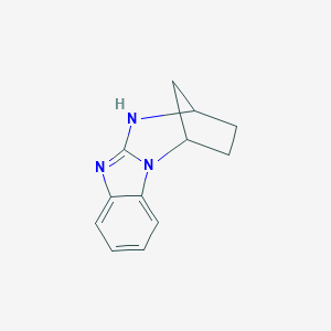 molecular formula C12H13N3 B133611 2,5-Methano-1H-[1,3]diazepino[1,2-a]benzimidazole, 2,3,4,5-tetrahydro- CAS No. 143262-54-8