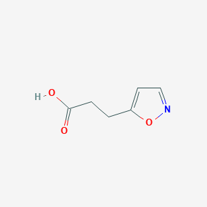 molecular formula C6H7NO3 B1336110 3-Isoxazol-5-ylpropanoic acid CAS No. 98140-73-9