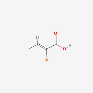 molecular formula C4H5BrO2 B1336112 Crotonic acid, 2-bromo- CAS No. 27243-23-8