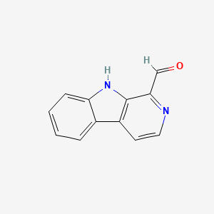 molecular formula C12H8N2O B1336114 9H-吡啶并[3,4-b]吲哚-1-甲醛 CAS No. 20127-63-3
