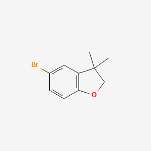 molecular formula C10H11BrO B1336115 5-Bromo-3,3-dimethyl-2,3-dihydrobenzofuran CAS No. 68505-84-0