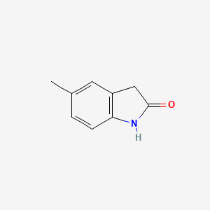 molecular formula C9H9NO B1336126 5-甲基吲哚啉-2-酮 CAS No. 3484-35-3