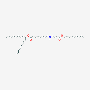 molecular formula C39H77NO4 B13361266 Heptadecan-9-yl 8-(methyl(4-(nonyloxy)-4-oxobutyl)amino)octanoate 