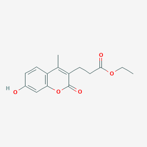 molecular formula C15H16O5 B1336134 3-(7-羟基-4-甲基-2-氧代-2H-色烯-3-基)丙酸乙酯 CAS No. 5969-19-7
