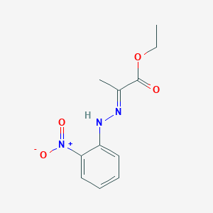 molecular formula C11H13N3O4 B1336139 (E)-Ethyl 2-(2-(2-nitrophenyl)hydrazono)propanoate 