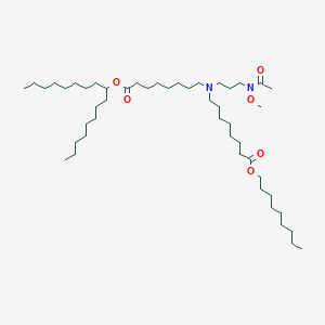 molecular formula C48H94N2O6 B13361472 Heptadecan-9-yl 8-((3-(N-methoxyacetamido)propyl)(8-(nonyloxy)-8-oxooctyl)amino)octanoate 
