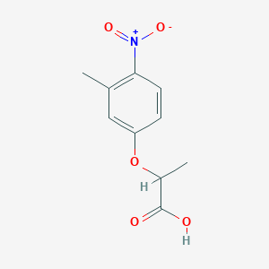 molecular formula C10H11NO5 B1336156 2-(3-Methyl-4-nitrophenoxy)propanoic acid CAS No. 667412-76-2