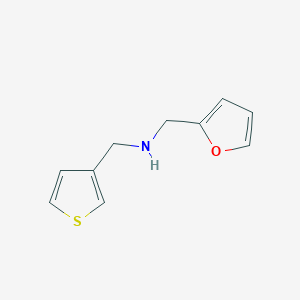 molecular formula C10H11NOS B1336159 1-(furan-2-yl)-N-(thiophen-3-ylmethyl)methanamine CAS No. 892593-40-7
