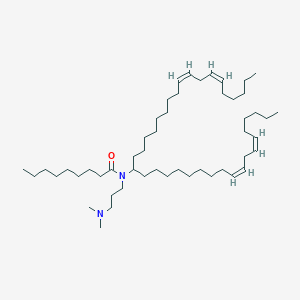 molecular formula C51H96N2O B13361593 N-(3-(Dimethylamino)propyl)-N-((6Z,9Z,28Z,31Z)-heptatriaconta-6,9,28,31-tetraen-19-yl)nonanamide 