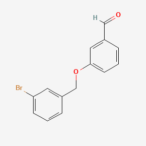 molecular formula C14H11BrO2 B1336169 3-[(3-Bromobenzyl)oxy]benzaldehyde CAS No. 137489-76-0