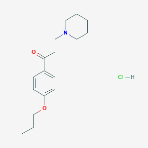 molecular formula C17H26ClNO2 B133617 Propipocaine hydrochloride CAS No. 1155-49-3