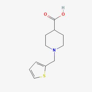 molecular formula C11H15NO2S B1336175 1-(噻吩-2-基甲基)哌啶-4-羧酸 CAS No. 901923-78-2