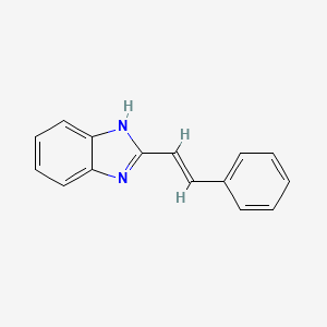 molecular formula C15H12N2 B1336188 2-[(E)-2-phenylethenyl]-1H-benzimidazole CAS No. 1456-19-5