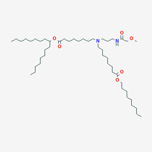 molecular formula C48H94N2O6 B13361883 Heptadecan-9-yl 8-((3-(2-methoxyacetamido)propyl)(8-(nonyloxy)-8-oxooctyl)amino)octanoate 