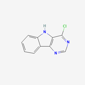 molecular formula C10H6ClN3 B1336189 4-氯-5H-嘧啶并[5,4-b]吲哚 CAS No. 98792-02-0