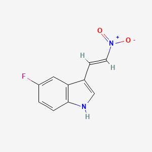 molecular formula C10H7FN2O2 B1336190 5-氟-3-(2-硝基乙烯基)吲哚 CAS No. 208645-53-8