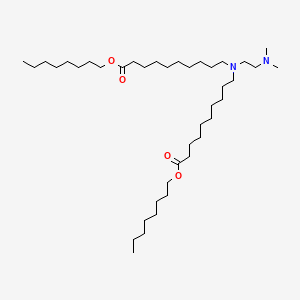 molecular formula C40H80N2O4 B13361970 Dioctyl 10,10'-((2-(dimethylamino)ethyl)azanediyl)bis(decanoate) 