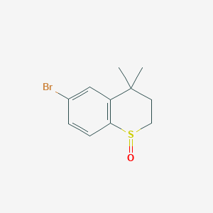 molecular formula C11H13BrOS B13362025 6-Bromo-4,4-dimethylthiochroman 1-oxide CAS No. 864841-53-2