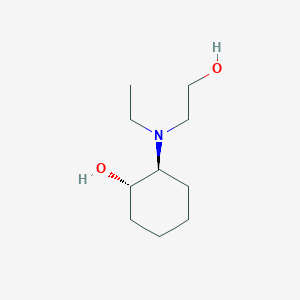 molecular formula C10H21NO2 B13362052 (1S,2S)-2-(Ethyl(2-hydroxyethyl)amino)cyclohexan-1-ol 