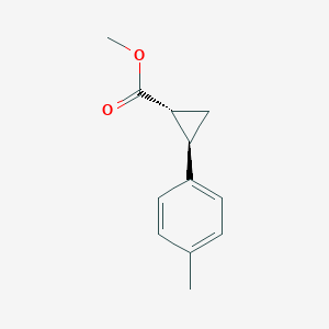 molecular formula C12H14O2 B13362102 Methyl trans-2-(p-Tolyl)cyclopropanecarboxylate 