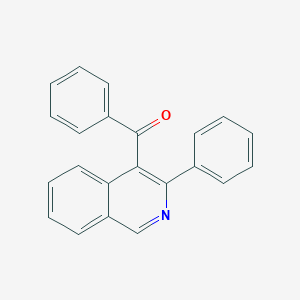 molecular formula C22H15NO B133623 Phenyl-(3-phenylisoquinolin-4-yl)methanone CAS No. 149081-58-3