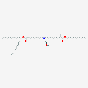 molecular formula C45H89NO5 B13362357 Nonyl 8-((8-(heptadecan-9-yloxy)-8-oxooctyl)(2-hydroxyethyl)amino)-2-methyloctanoate 