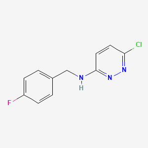 molecular formula C11H9ClFN3 B1336239 N-(4-fluorobenzyl)-6-chloropyridazin-3-amine CAS No. 872102-12-0