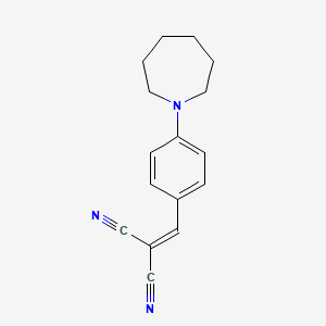molecular formula C16H17N3 B1336241 (4-Azepan-1-ylbenzylidene)malononitrile CAS No. 199297-13-7